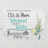 Zijn & Hers Weekend op de waterstrook Kaart (Voorkant / Achterkant)