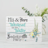 Zijn & Hers Weekend op de waterstrook Kaart (Staand voorkant)