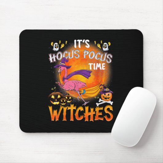 Zijn Hocus Pocus Time Witches Flamingo Muismat (Met muis)