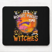 Zijn Hocus Pocus Time Witches Flamingo Muismat (Voorkant)