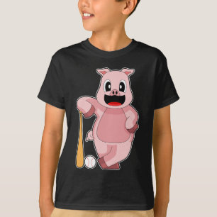 Zijn honkbal Honkbal knuppel T-shirt