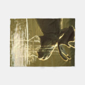 Zijn hoofd in water gooien fleece deken (Voorkant (Horizontaal))