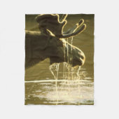 Zijn hoofd in water gooien fleece deken (Voorkant)