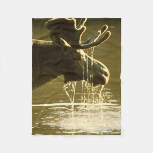 Zijn hoofd in water gooien fleece deken (Voorkant)