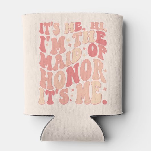 Zijn ik hem in het bruidsmeisje zijn ik gepersonal blikjeskoeler (Achterkant)