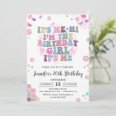 Zijn ik, Hi Groovy Disco Eras Verjaardagsfeestje Kaart (Staand voorkant)