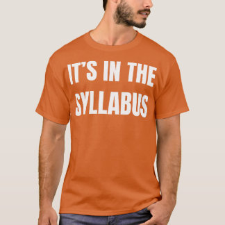 Zijn in de syllabus 1 t-shirt