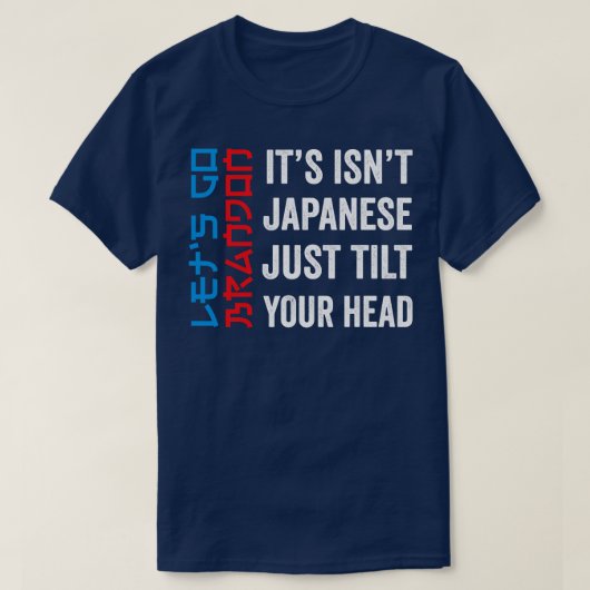 Zijn instant japans laat gaan brandon grappig late t-shirt (Design voorkant)