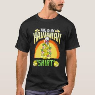Zijn Is Mijn Hawaiiaanse Kat Ropische Luau Zomer H T-shirt