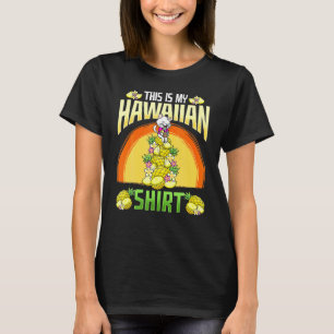 Zijn is mijn Hawaiian Cat Ropical Luau Summer Hawa T-shirt