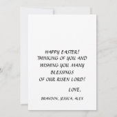 Zijn is Risen Waterverf Paasrode papavers kruis I Kaart (Achterkant)