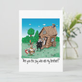 ZIJN JIJ DE MAN DIE MIJN VADER KAN BEKIJKEN? FEESTDAGENKAART (Staand voorkant)