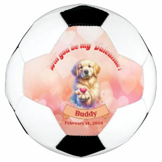 Zijn jij mijn Valentijn? gepersonaliseerd Voetbal