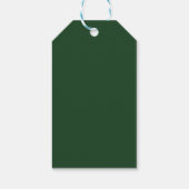 zijn jongen Rustic Woodland Baby Shower Uitnodigin Cadeaulabel (Achterkant)