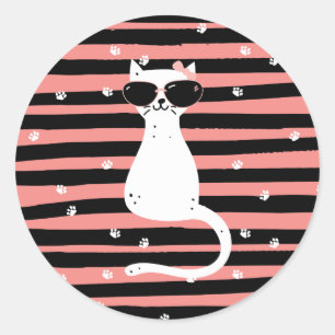Zijn jullie Kitten Me Stickers? Ronde Sticker