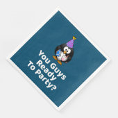 Zijn jullie klaar om te feesten? Grappig verjaarda Servet (Hoek)