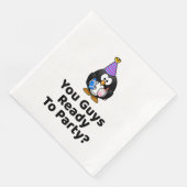 Zijn jullie klaar om te feesten? Grappig verjaarda Servet (Hoek)