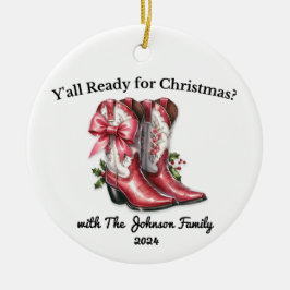 Zijn jullie klaar voor Kerstmis? Keramisch Ornament