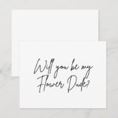 Zijn jullie mijn bloemen dude voorstel  RSVP kaartje (Voorkant / Achterkant)