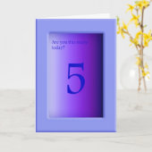 Zijn jullie vandaag zo talrijk? kaart (Gele Bloem)