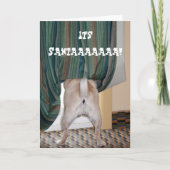 Zijn kerstman! feestdagen kaart (Voorkant)