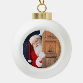 Zijn Kerstmis Merry Christmas Naam Keramische Bal Ornament