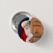 Zijn Kerstmis Merry Christmas Naam Ronde Button 3,2 Cm (Voorkant /achterkant)