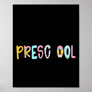 Zijn klaar Tante Potlood Notitieboek Hallo Prescho Poster