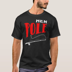 Zijn klossen haar poel Vist een paar keer. T-shirt