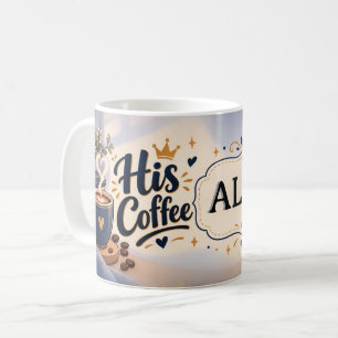 Zijn koffieboek voor koffieliefhebbers ontwerp koffiemok