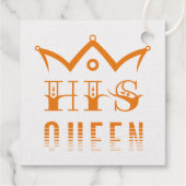 Zijn Koningin Bedankjes Labels (Achterkant)