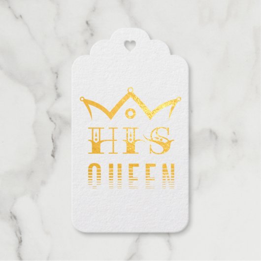Zijn Koningin Cadeaulabels (Voorkant)