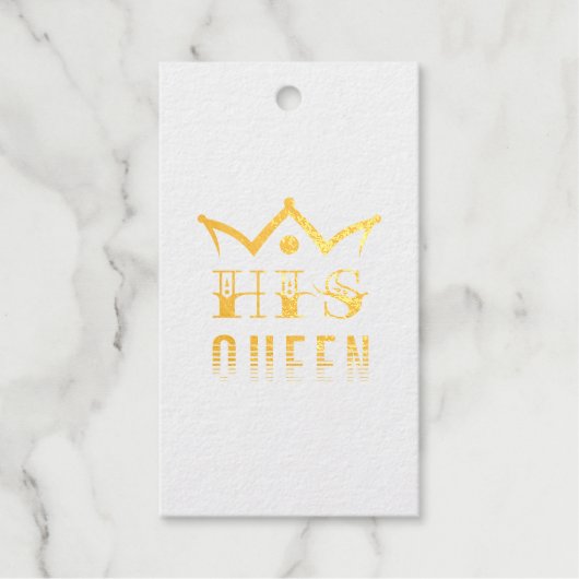 Zijn Koningin Cadeaulabels (Voorkant)