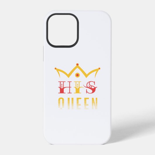 Zijn Koningin iPhone Hoesje (Achterkant)