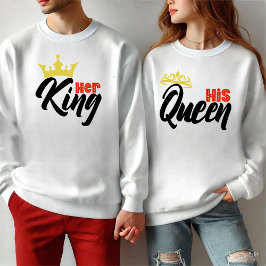 Zijn Koningin Jubileum | Jubileum Typografie Trui