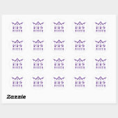 Zijn Koningin Ronde Sticker (Vel)