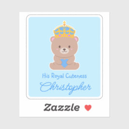 Zijn koninklijke schattigheid | Grappige Schattige Sticker