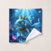 Zijn Koninklijke Visheid Bad Handdoek (Wasdoekje)