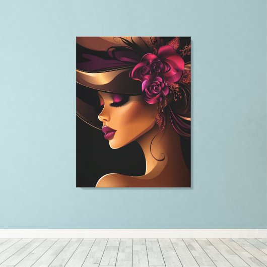 ZIJN KROON #11 CANVAS AFDRUK (Insitu (Houten vloer))