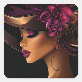 ZIJN KROON #11 VIERKANTE STICKER