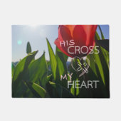 Zijn Kruis Mijn Hart Jezus geschenken Deurmatten D (Voorkant)