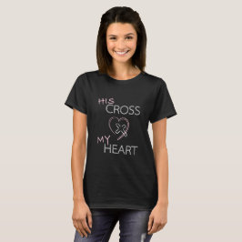 Zijn Kruis Mijn Hart Tee Shirts Christelijke Jezus