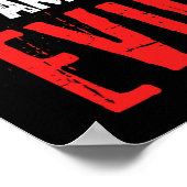 Zijn kwaadaardige Donald Trump 2024 Neem Amerika t Poster (Hoek)