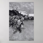 Zijn leger brak huilend uit en sloep. poster (Voorkant)