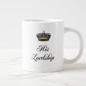 Zijn leidinggevende grote koffiekop (Rechts)