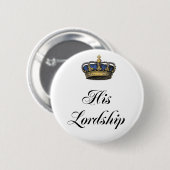 Zijn leidinggevende ronde button 5,7 cm (Voorkant /achterkant)