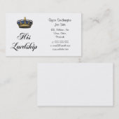 Zijn leidinggevende visitekaartje (Voorkant / Achterkant)