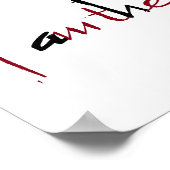 Zijn leven is Christelijk Poster (Hoek)