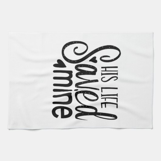 Zijn leven redde mijn keukenhanddoek (Horizontaal)