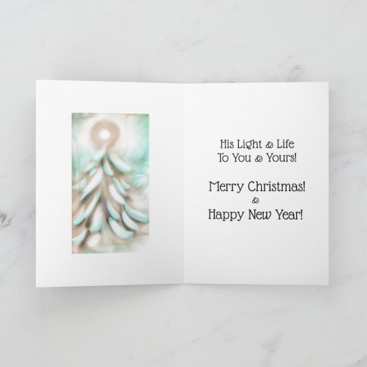 “Zijn Licht” Kerstmis Kaart (Binnen)